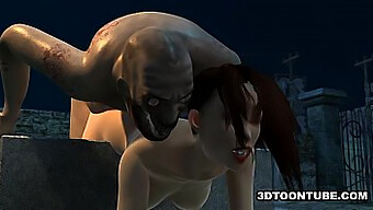 Storbrystet Anime-Babe I Hardcore 3d Zombie Sexscene